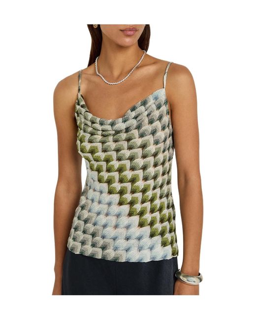 Missoni Green Patterned Lace Top