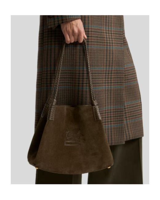 Etro Brown Medium Libra Shoulder Bag
