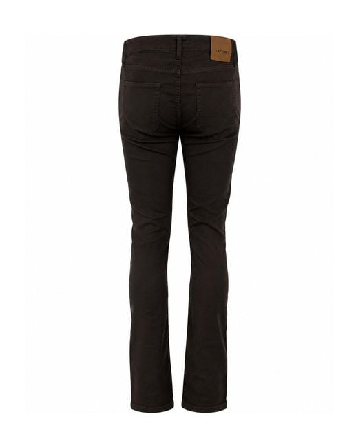 Tom Ford Black Tapered Slim Fit Jeans for men