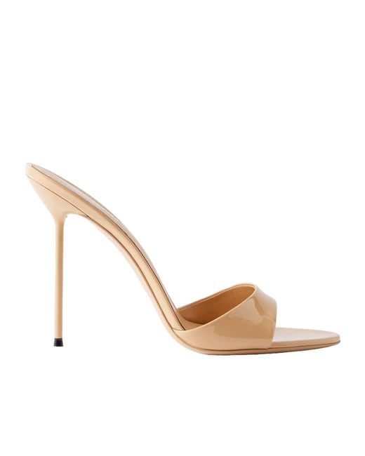 Paris Texas Metallic Lidia 105 Patent-Leather Mules