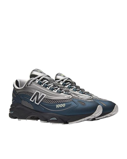 New Balance Blue 1000 Lace-Up Sneakers for men
