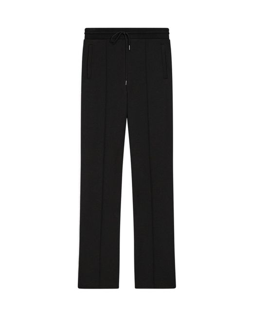 Theory Black High Waist Drawstring Track Pants