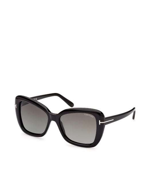 Tom Ford Metallic Eyewear Cat-Eye Frame Sunglasses