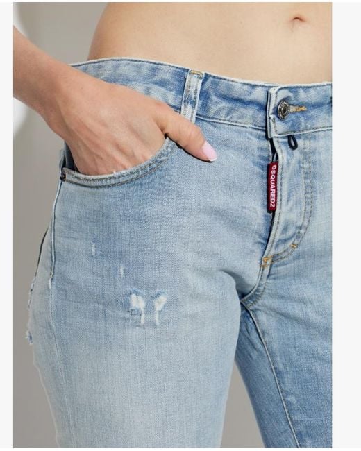 DSquared² Blue Belt Loop Jeans