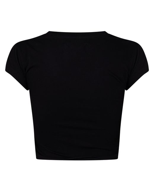 Vivienne Westwood Black Print Cropped Shortsleeve Tshirt