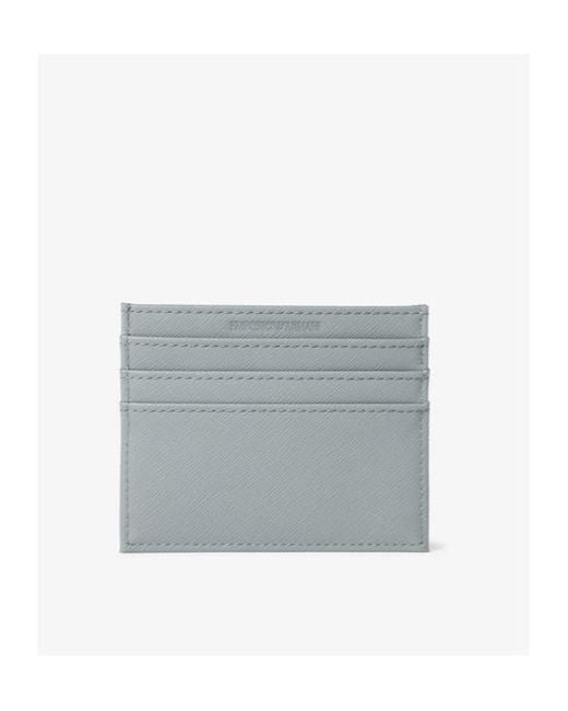 Emporio Armani Gray Logo Card Holder for men