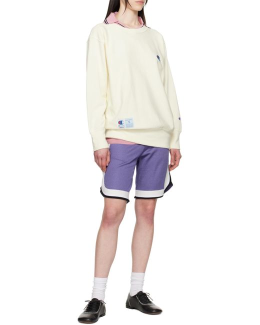 Tシャツ・カットソー UNDERCOVER Champion x Undercover sweatshirt White Undercover X Champion Logo Sweatshirt in White for Men | Lyst