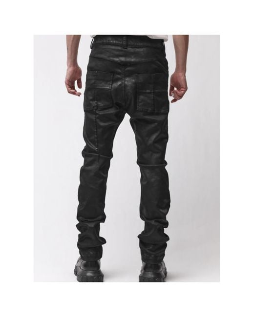Thom Krom Gray Coated-Finish Jeans for men