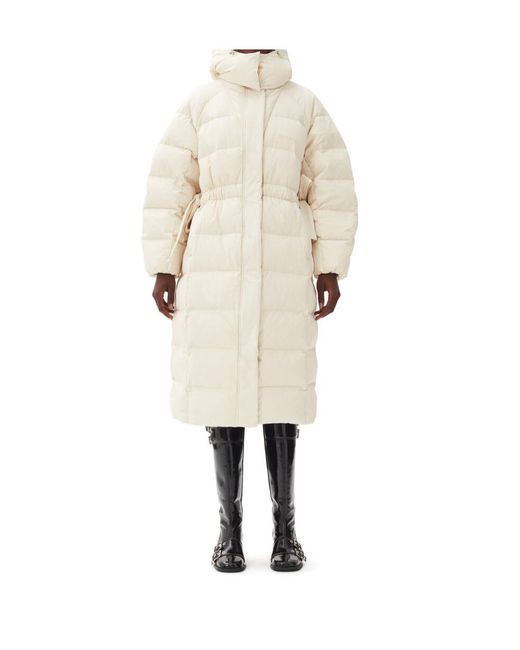 Ganni White Jacket With Logo
