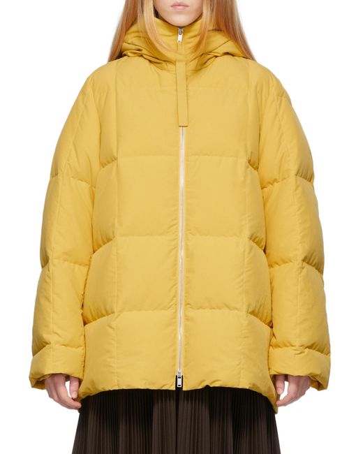 Jil Sander Yellow Oversized Padded Jacket