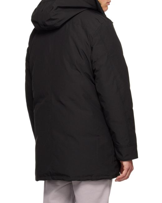 Canada Goose Black Logo Patch Coat for men