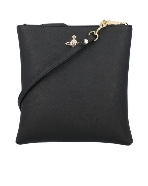 Vivienne Westwood Black Squire Satchel Bag