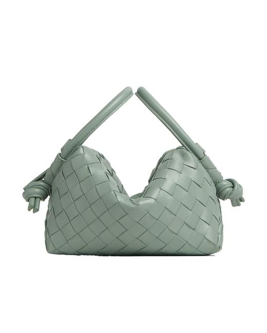 Bottega Veneta Green Intrecciato Small Shoulder Bag