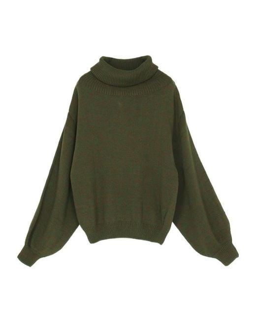 Baserange Green Turtleneck Sweater