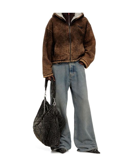 DIESEL Brown F-Ella Zip Jacket