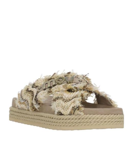 Mou Multicolor Cross-Strap Sandals
