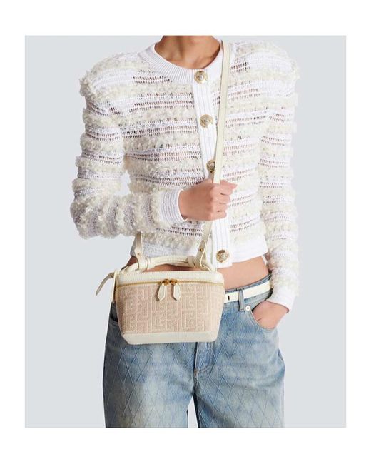 Balmain Natural B Army Vanity Bag