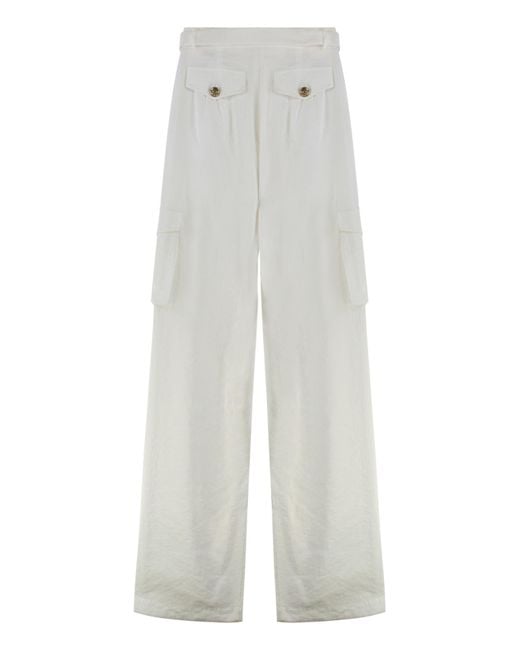 Versace Jeans White Cargo Trousers