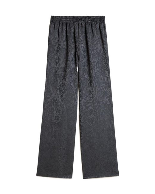 Golden Goose Deluxe Brand Gray Jacquard Pants With All-Over Toile De Jouy Pattern