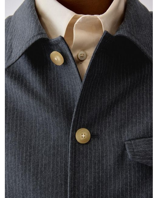 Jacquemus Blue Long-Sleeve Casual Jacket for men