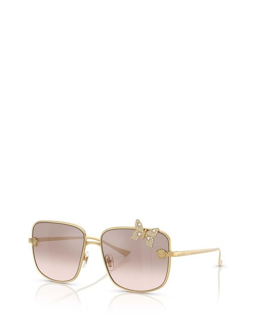 Versace Pink Eyewear Square-Frame Sunglasses
