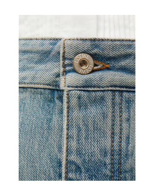 Loewe Blue Bustier High Waisted Jeans