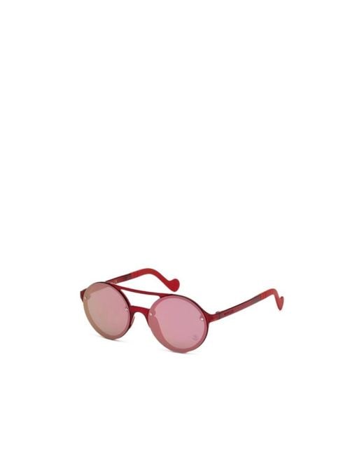 Moncler Pink Eyewear Aviator Sunglasses for men