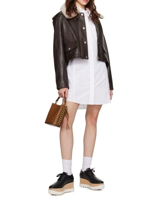 Stella McCartney Black Elyse Lace-Up Platform Shoes