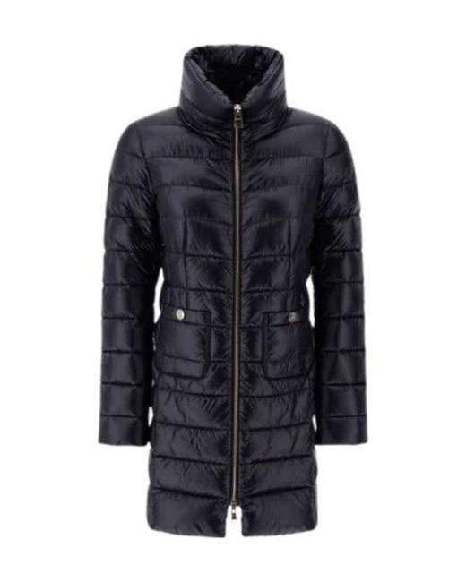 Herno Blue Turtleneck Down Jacket