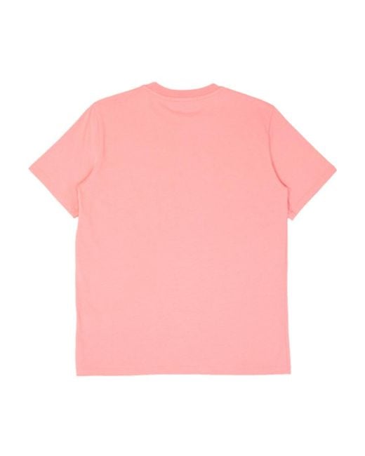 MSGM Pink Logo Short-Sleeved T-Shirt
