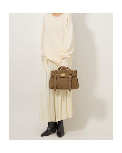 Mulberry Brown Alexa Tote Bag