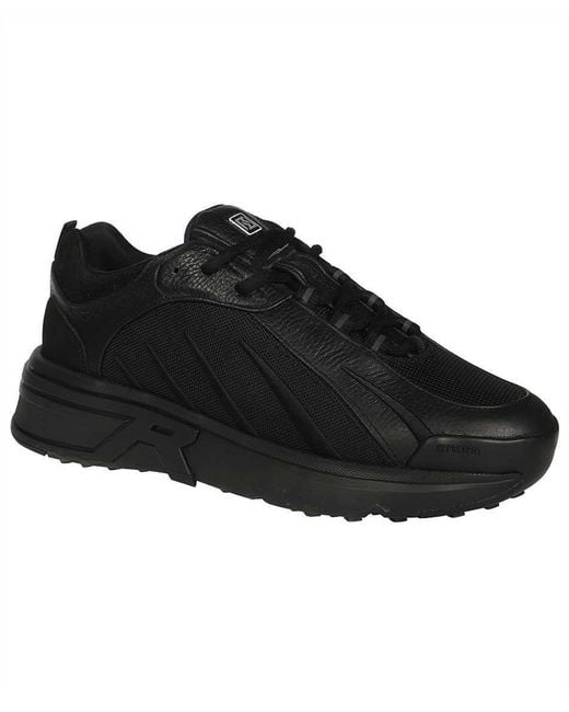 Represent Black Viper Lace-Up Sneakers for men