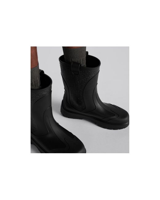 Dior Black Homme Garden Rain Boots for men