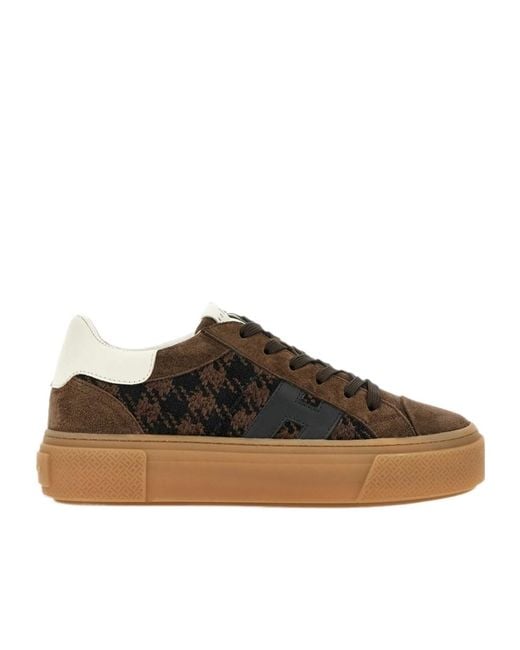 Hogan Brown Crosswind Sneakers