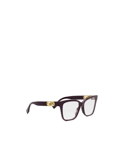 Fendi White Eyewear Square Frame Glasses