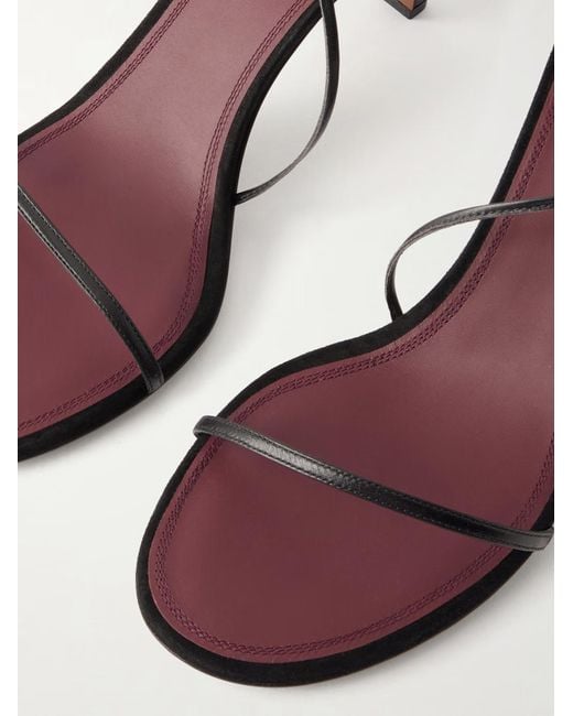 Neous Metallic Solid Color Leather Sandals