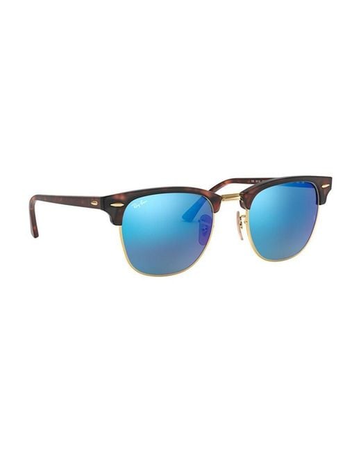 Ray-Ban Blue Clubmaster Square Frame Sunglasses for men