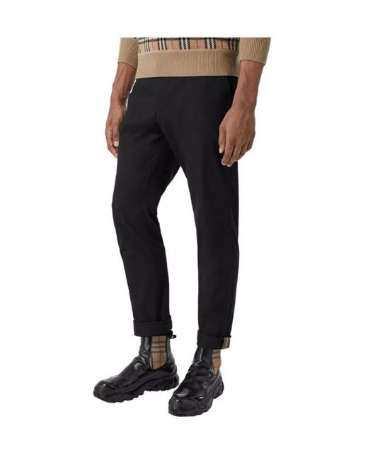 Burberry Black Slim-Fit Chino Pants for men