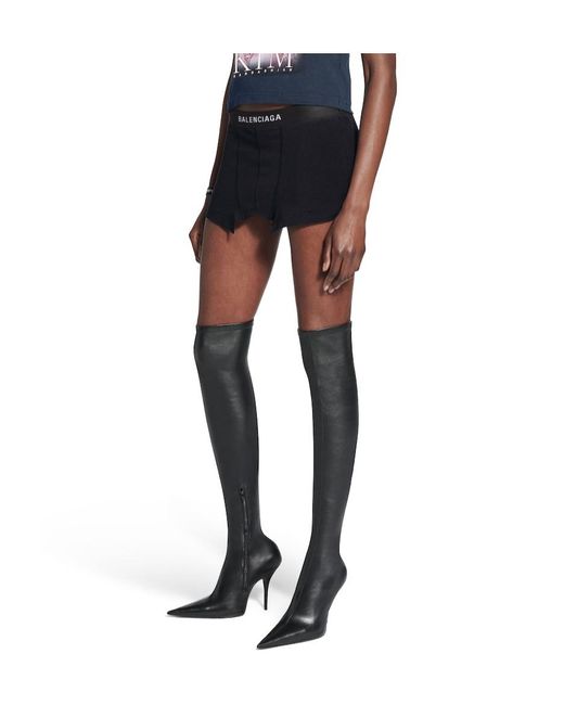 Balenciaga Black Cut-Off Brief Skirt