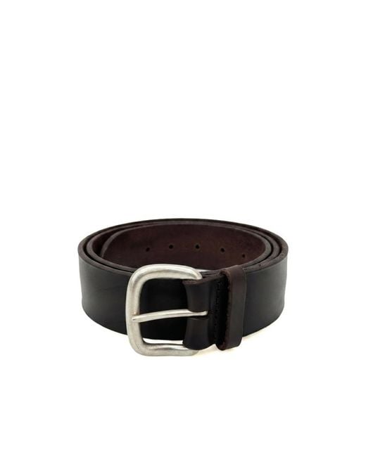 Orciani Black Buckle Belt for men