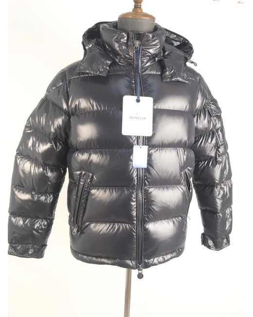 Moncler Black Maya Hooded Jacket for men