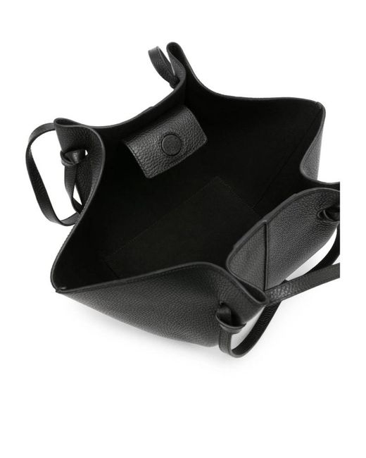 Yuzefi Black Top Handle Tote Bag