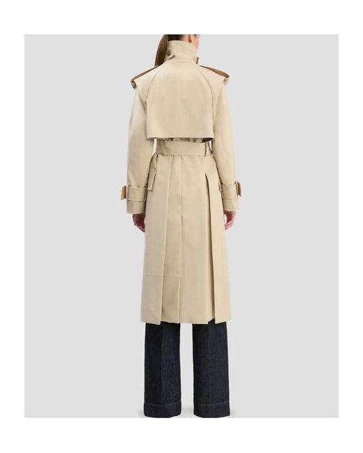 Victoria Beckham Natural Philippa Trench Coat