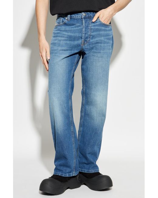 DIESEL Blue Cotton Jeans for men
