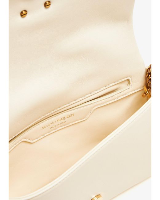 McQueen Natural The Seal Mini Crossbody Bag