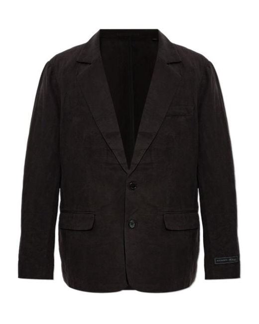 AllSaints Black Long-Sleeve Blazer for men