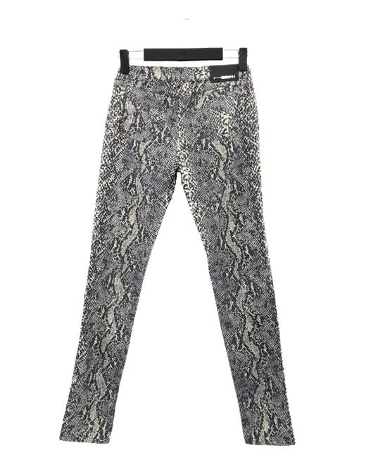 Sportmax Gray Logo Details Casual Pants