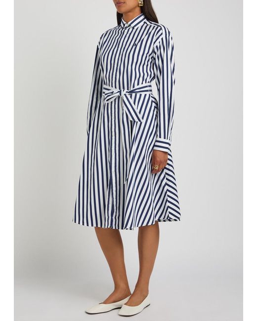 Polo Ralph Lauren Blue Mid-Length Shirt Dress