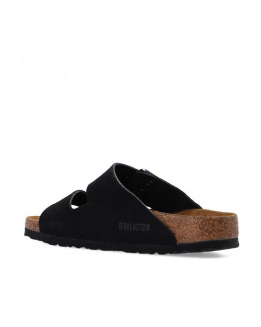Birkenstock Black Arizona Buckled Slip-On Sandals