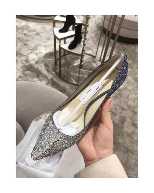 Jimmy Choo White Romy60 Pointed Heels